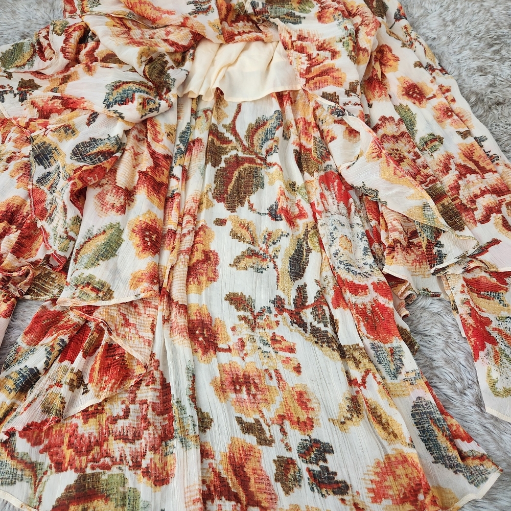 Free People Timeless Tapestry Maxi Dress In Antique‎ Combo Women's Size XS - Picture 12 of 16